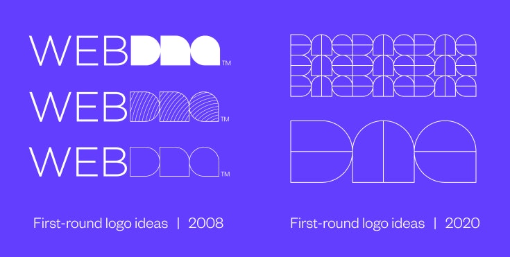 Logo then and now